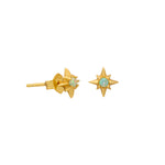 Load image into Gallery viewer, Opal Sunburst Mini Stud Earrings - silver / gold
