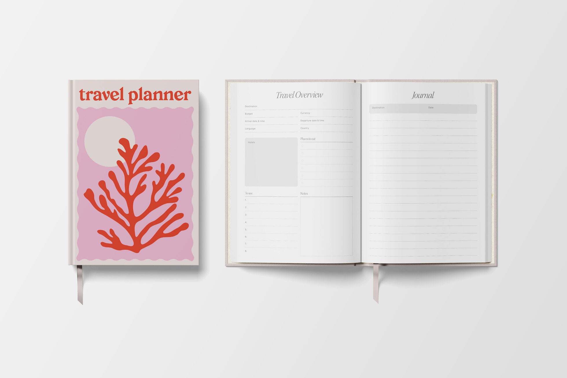 Travel Planner - red coral