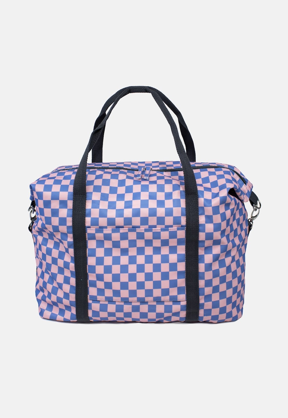 Weekender Bag - Pink & Blue Checkerboard