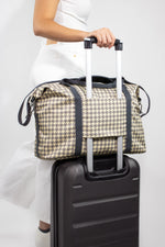 Load image into Gallery viewer, Weekender Dogtooth Cream &amp; Grey
