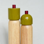 Load image into Gallery viewer, Salt &amp; Pepper Grinder - olive &amp; red
