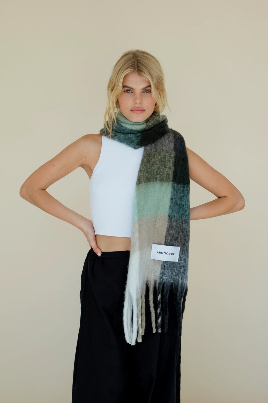The Reykjavik Scarf - Black Check
