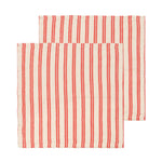 Load image into Gallery viewer, Red Stripe Cotton Napkin - 2 pack
