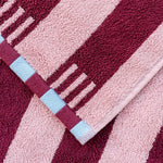 Load image into Gallery viewer, Cotton Hand Towel - pink stripe
