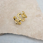 Load image into Gallery viewer, Gold Statement Wave Ring

