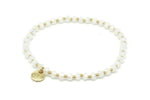Load image into Gallery viewer, Prunus White &amp; Gold Bracelet
