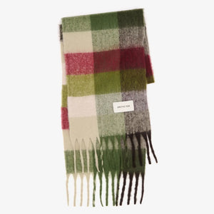 The Reykjavik Scarf - Mossy Green Check
