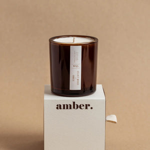 Velvet Woods + Amber Scented Candle