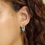 Load image into Gallery viewer, Jewelled Wiggle Hoop Earrings

