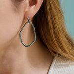 Load image into Gallery viewer, Gaia Stud Hoops - Silver
