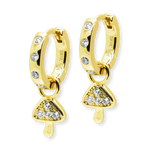 Load image into Gallery viewer, Mini Mushroom Charm Hoop Earrings
