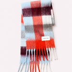 Load image into Gallery viewer, The Reykjavik Scarf - Red Blue Check
