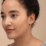 Load image into Gallery viewer, Mixed Metal Huggie Earrings
