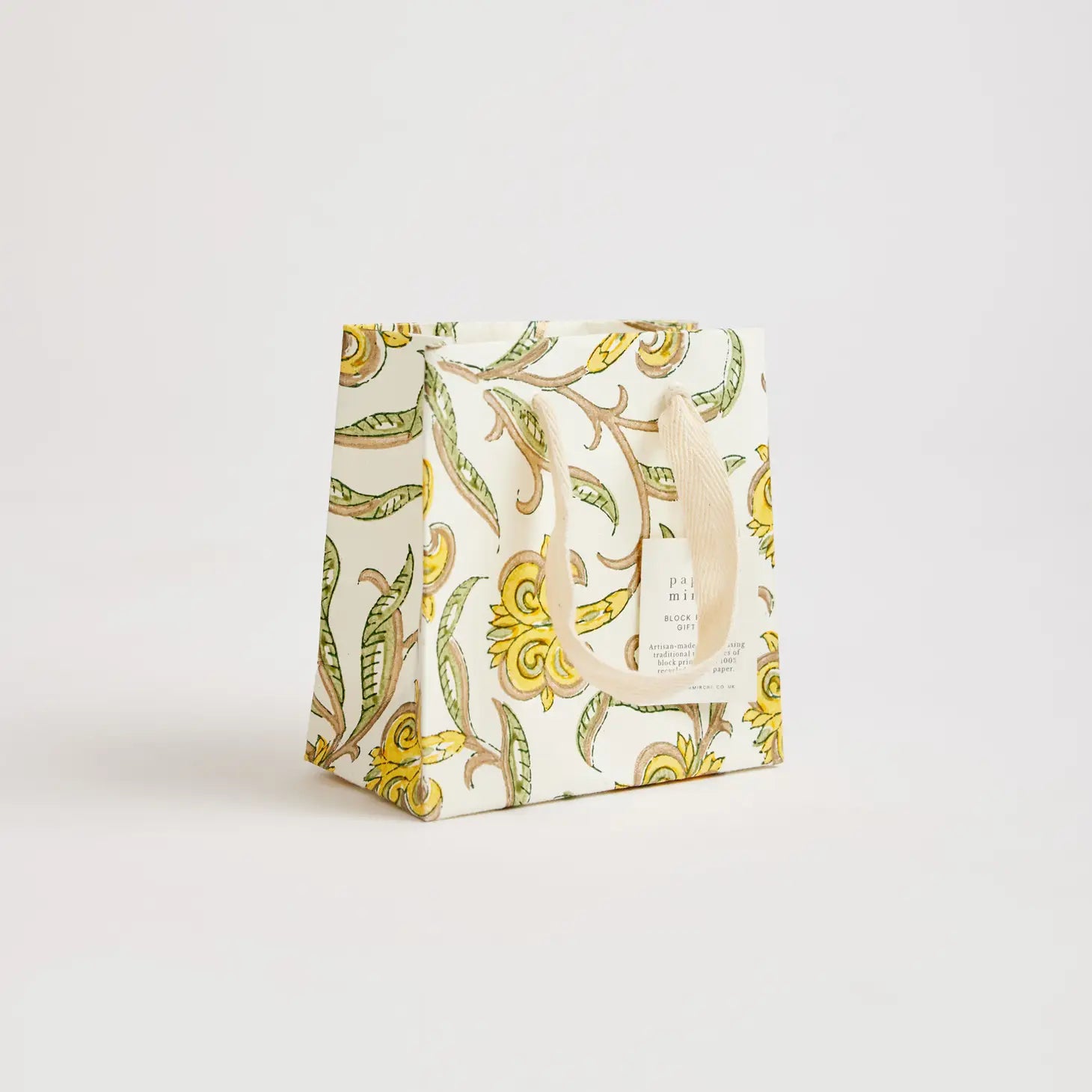 Sunshine Hand Block Printed Gift Bag - small / medium / large