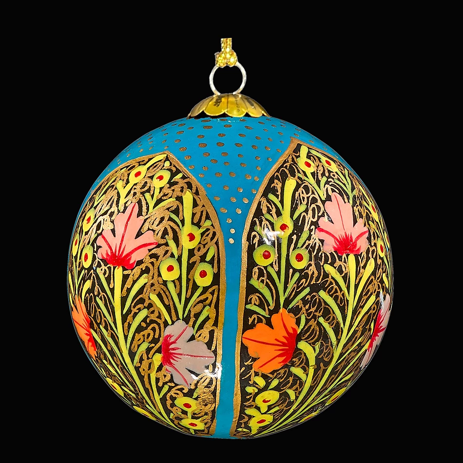 Blue Chinar Temple Christmas Tree Decoration