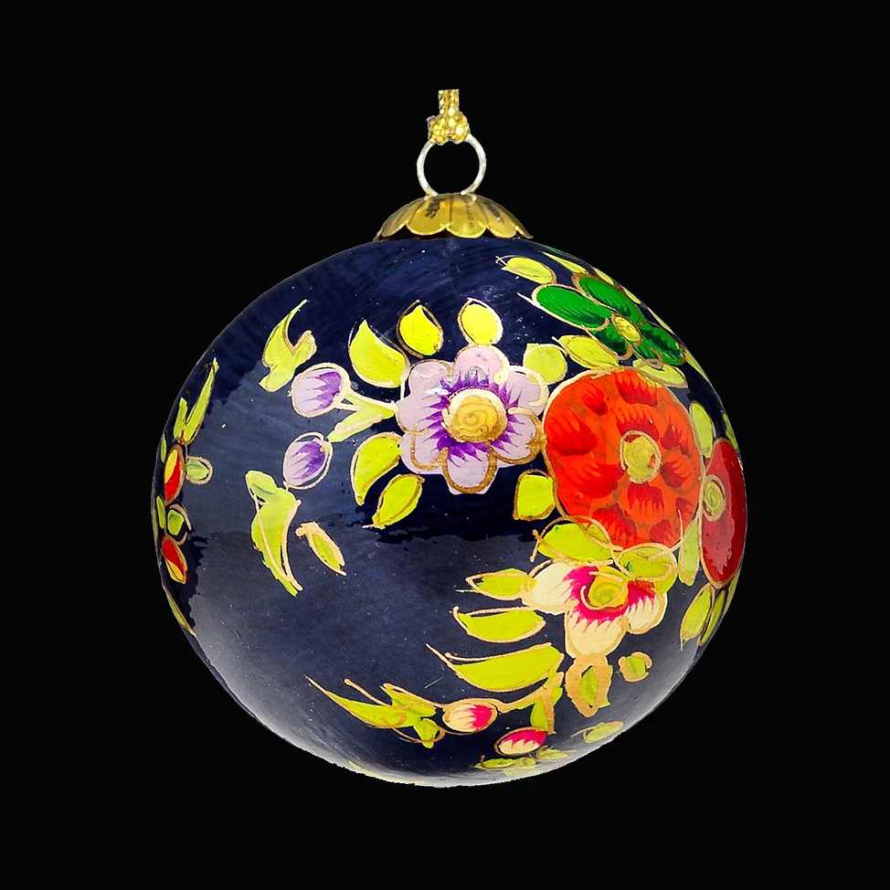 Blooms Christmas Tree Decoration - blue