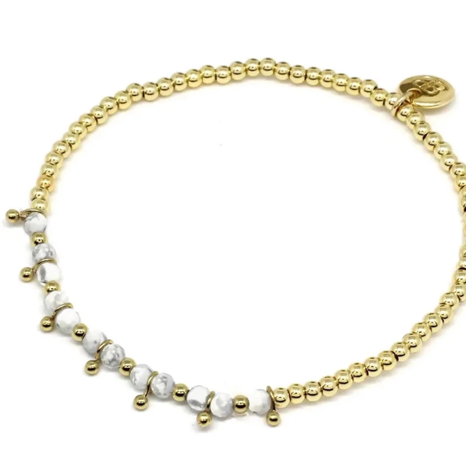Rio Salade White & Gold Bracelet