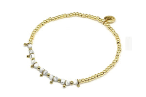 Rio Salade White & Gold Bracelet
