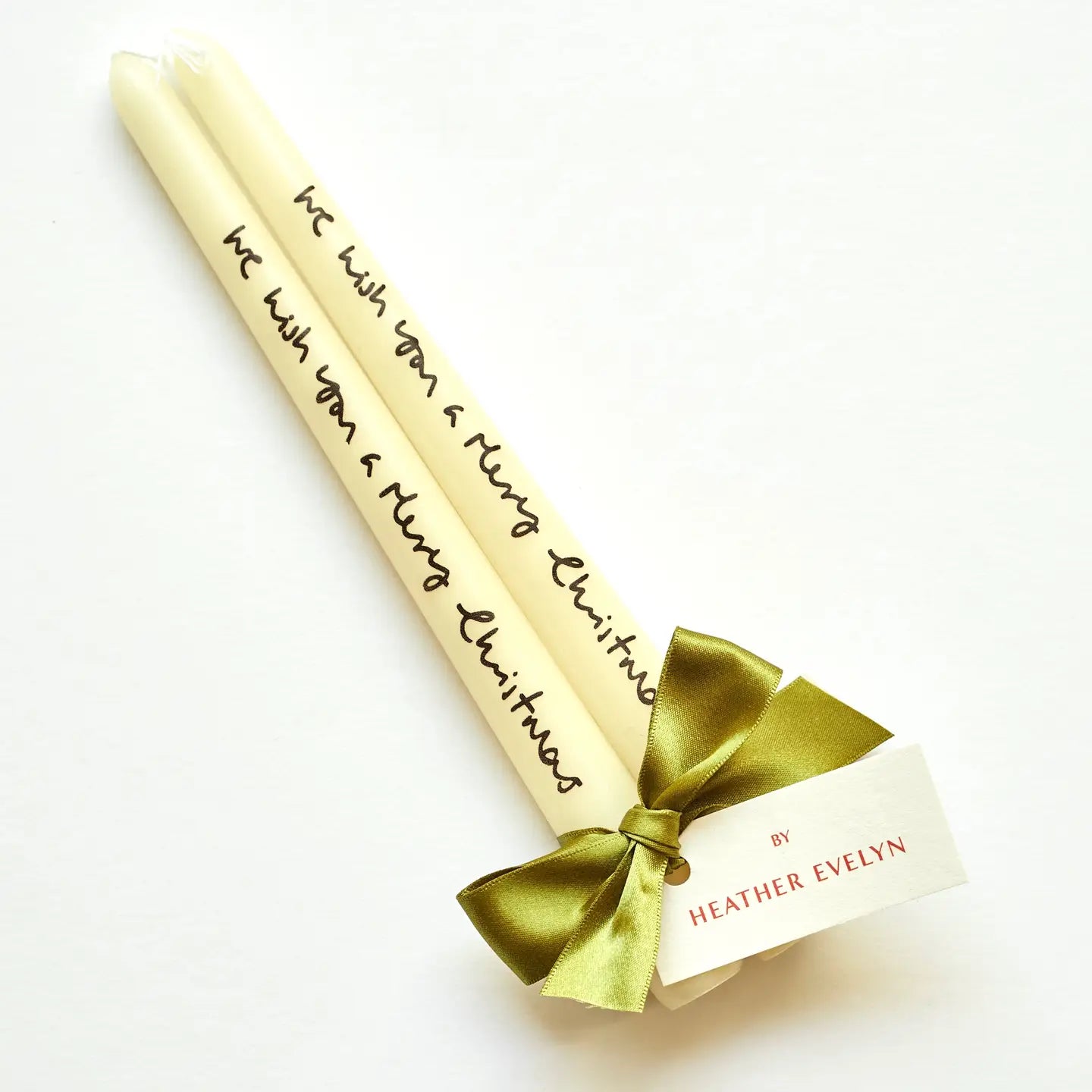 We Wish You A Merry Christmas - candle pair