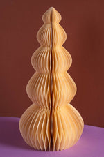 Load image into Gallery viewer, Cream Honeycomb Ball Origami Paper Tree
