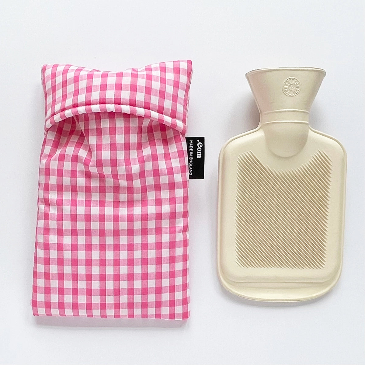 Pink Gingham Hot Water Bottle