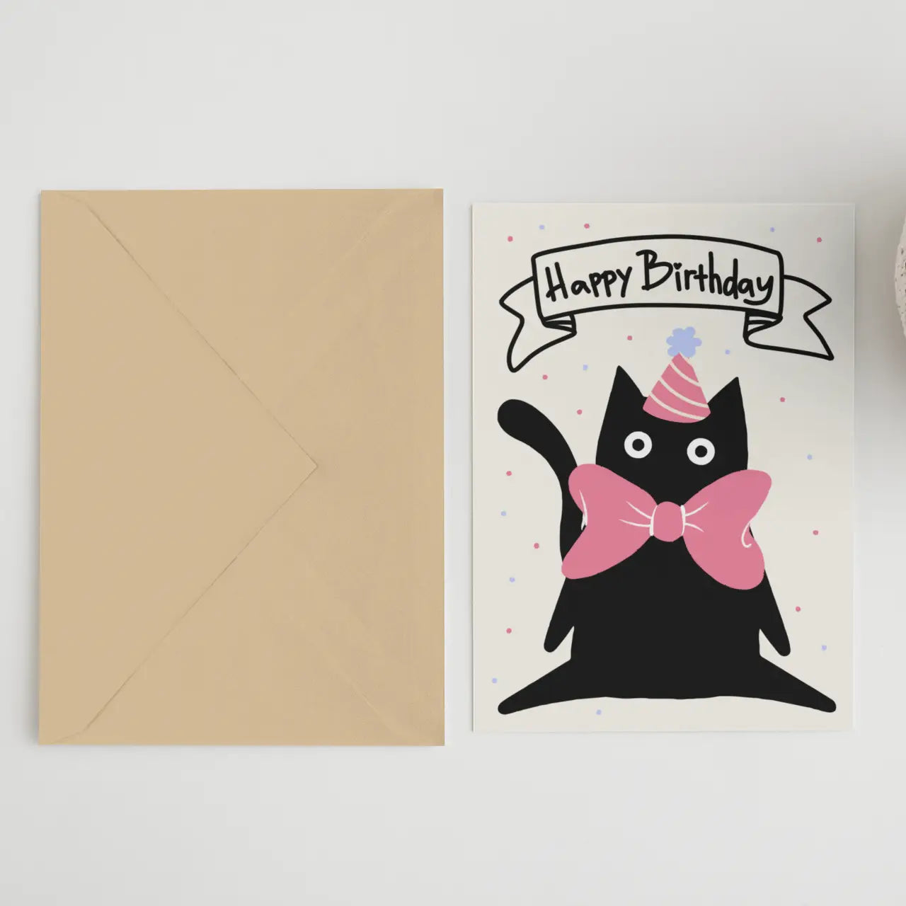 Happy Birthday Cat Card
