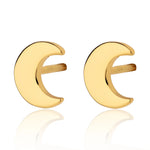 Load image into Gallery viewer, Crescent Moon Stud Earrings
