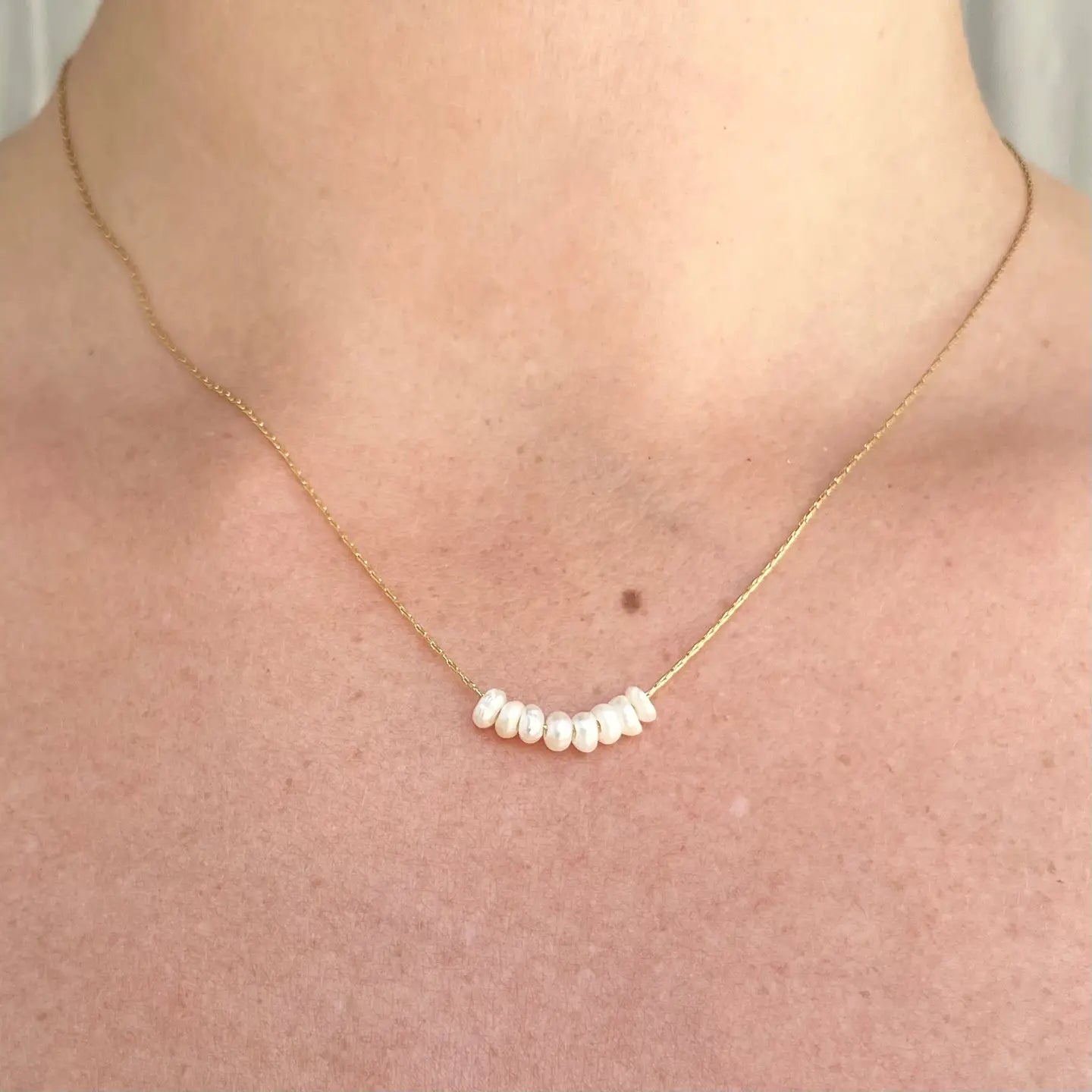 Everyday Beaded Pearl Necklace