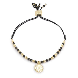 Black & Gold Charm Bracelet