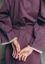 Load image into Gallery viewer, Cotton &amp; Linen Robe - fig
