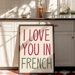 Load image into Gallery viewer, I Love You in French Print
