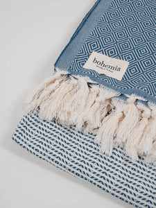 Nordic Dot Towel - Indigo