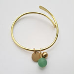 Load image into Gallery viewer, Brass + Green Aventurine Bracelet
