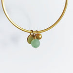 Load image into Gallery viewer, Brass + Green Aventurine Bracelet
