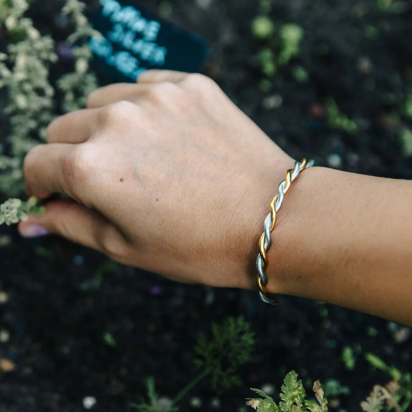 Silver Twist Cuff Bangle