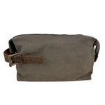 Load image into Gallery viewer, Birling Waxed Canvas &amp; Leather Wash Bag
