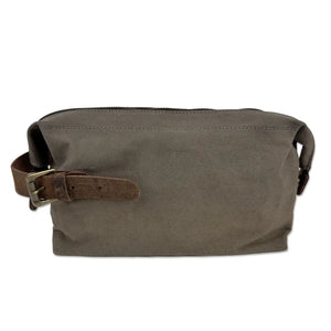 Birling Waxed Canvas & Leather Wash Bag