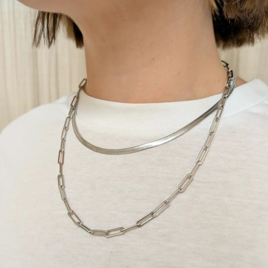 Silver Snake Chain Necklace