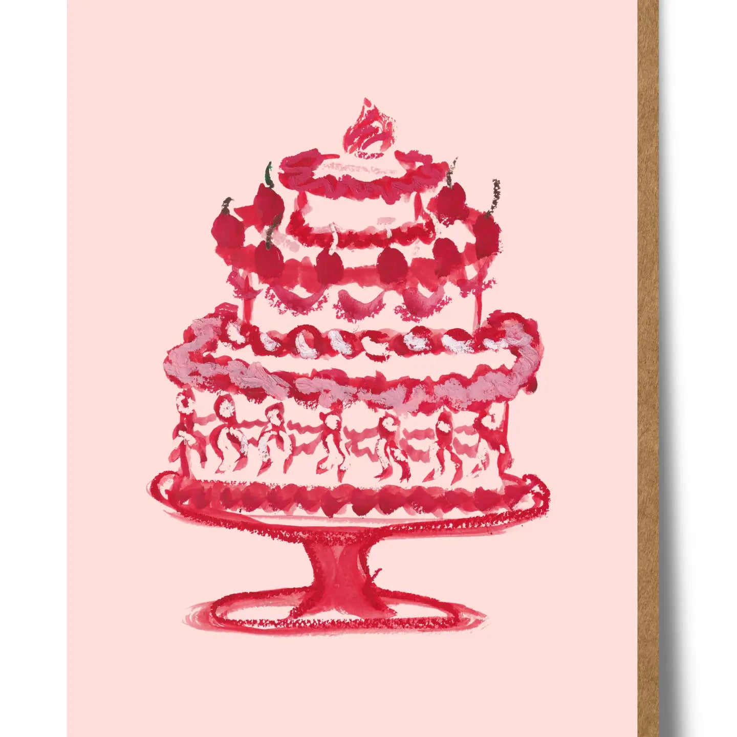 Red Cake Card