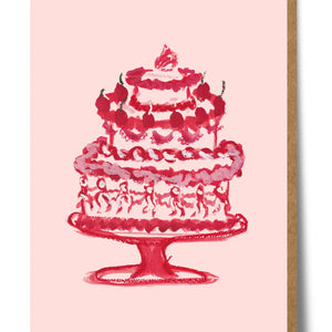 Red Cake Card