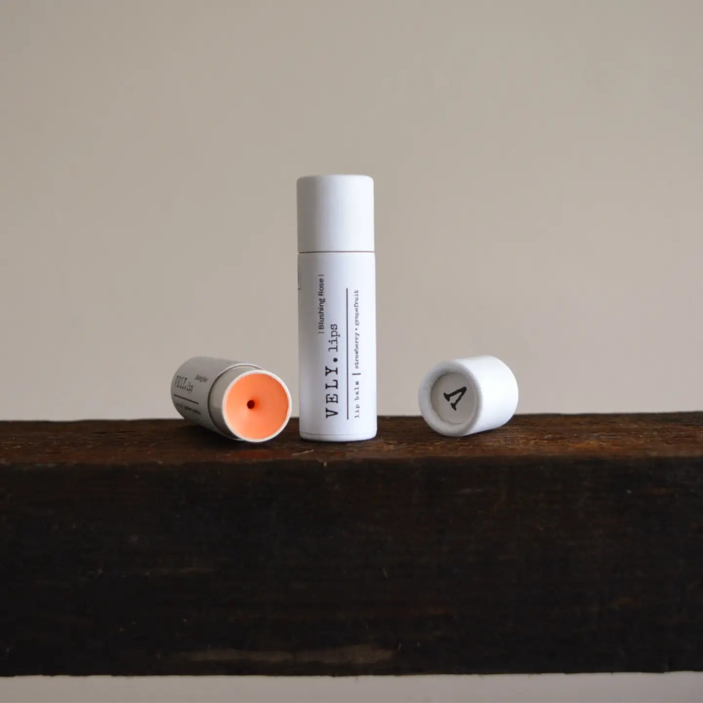 Natural Tinted Lip Balm - blushing rose with grapefruit