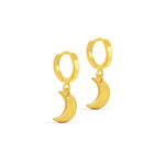 Load image into Gallery viewer, Crescent Moon Huggie Earring
