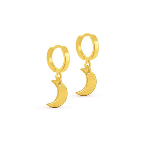 Crescent Moon Huggie Earring