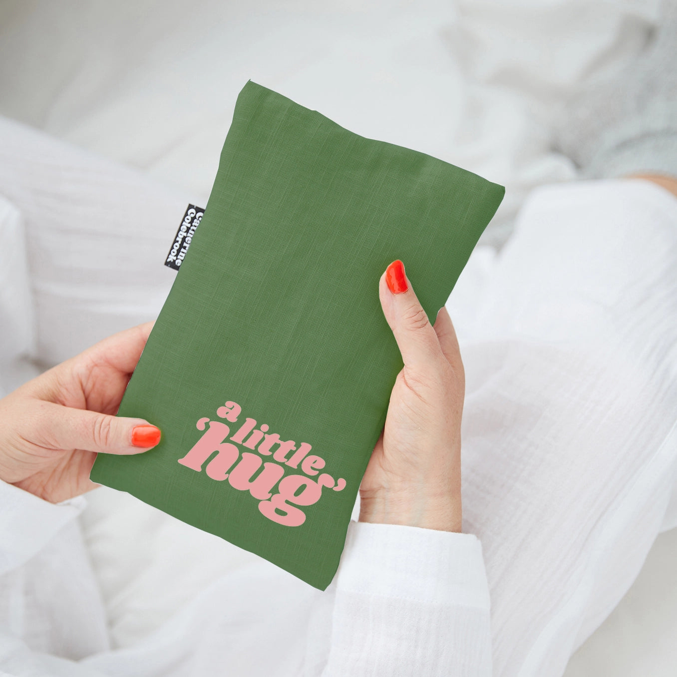 'A Little Hug' Hot Water Bottle - green