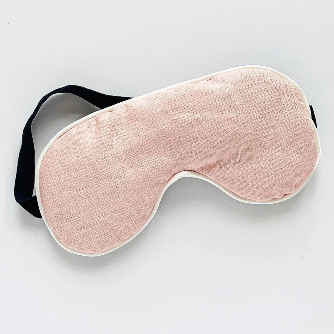 Pink Linen Eye Mask