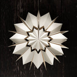 Load image into Gallery viewer, Yarrow Snowflake White Paper Wall Decoration - 50cm
