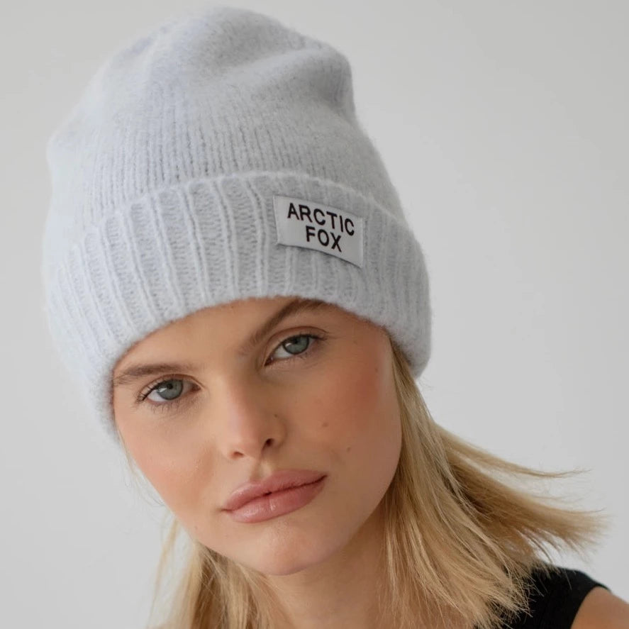Mohair Beanie - Sky