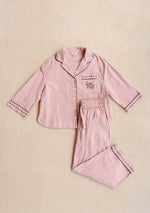 Load image into Gallery viewer, Cropped Cotton &amp; Linen Pyjamas - pink

