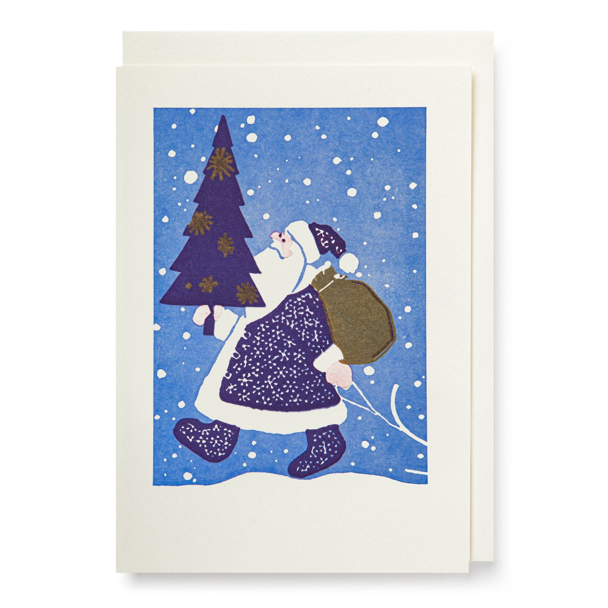 Vintage Father Christmas Card