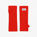 Load image into Gallery viewer, Merino Wool Fingerless Gloves - Lava Red
